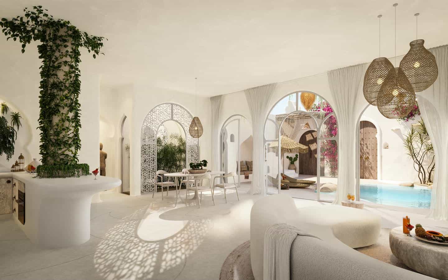 OCEAN VIEW 2/3 BEDROOM VILLA FOR SALE LEASEHOLD IN SESEH BE-844 